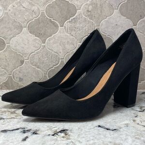 Black Suede Heels size 6 1/2